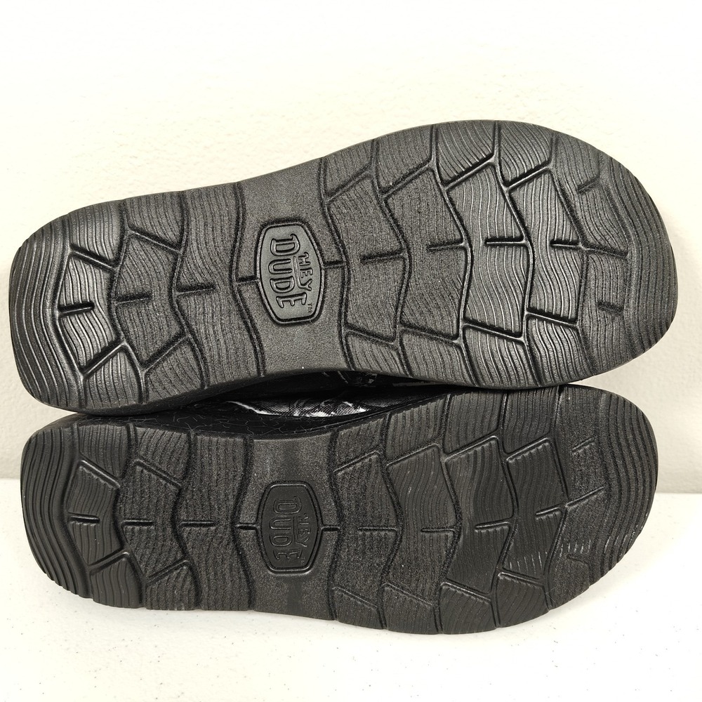 Hey Dude x Jelly Roll Wally Realtree Edge Camo Men's 9 Black Slip On Shoes NWT - Picture 8 of 9
